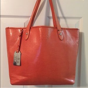 Leather Ralph Lauren tote